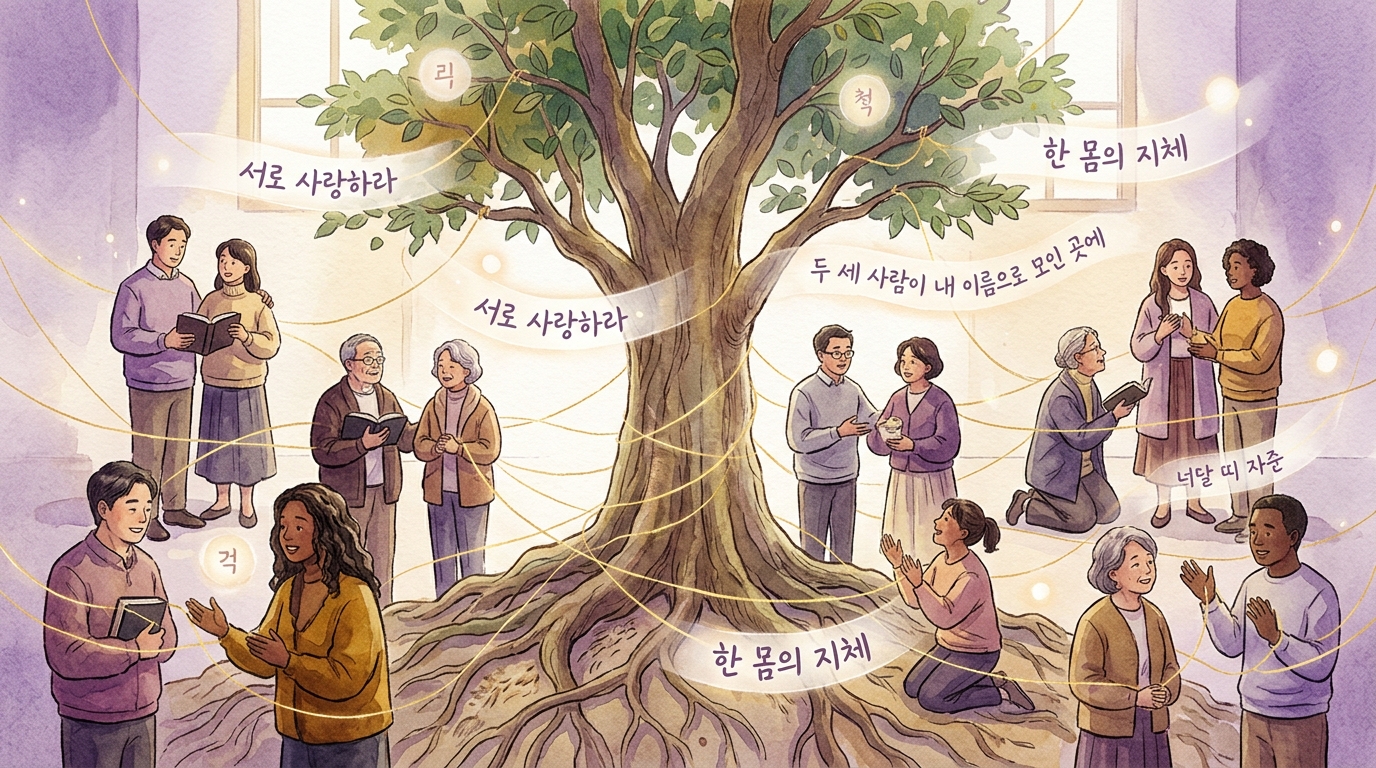Community connected under a tree -- why small groups matter